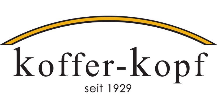 Jetzt kostenlos anmelden Logo koffer-kopf