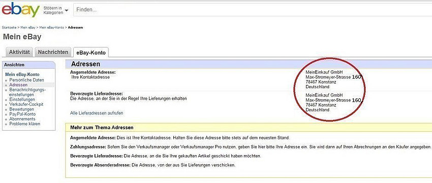 meine bestellungen ansehen